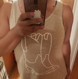 Spydls Cowgirl Boots Tank Top
